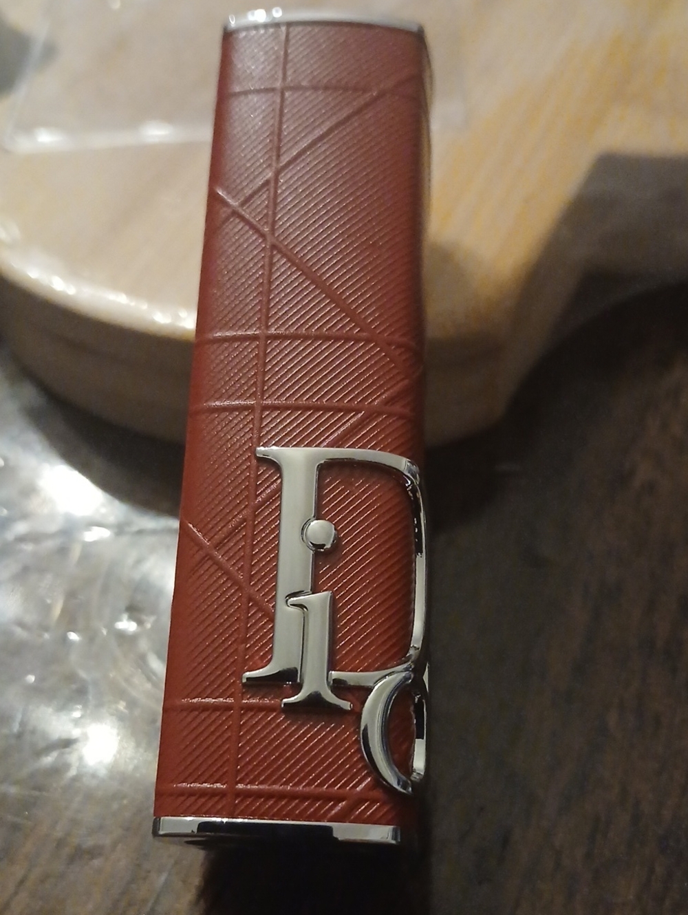 Dior | Dior Addict Couture Lipstick Case Brick Cannage Red Holder Quilted
